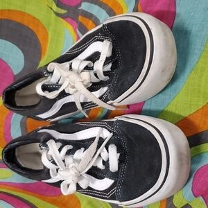 Vans Black Suede Old Skool Board Shoes SZ 5.5